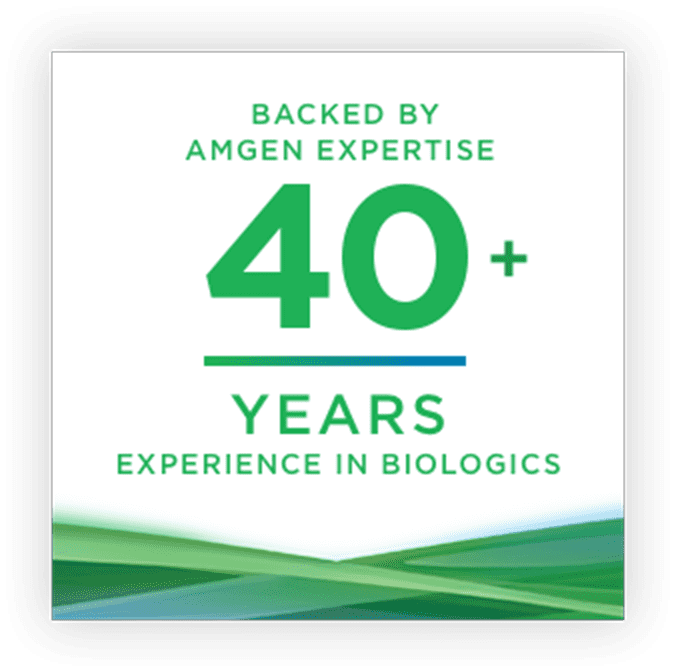 Amgen Biologics – over 40 years of experience